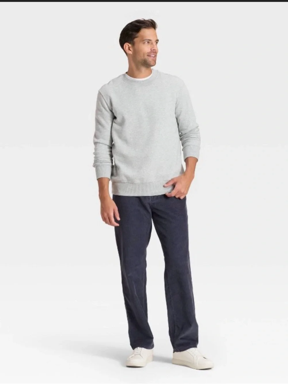 Men's Straight Fit Corduroy 5-Pocket Pants - Goodfellow & Co 36x32